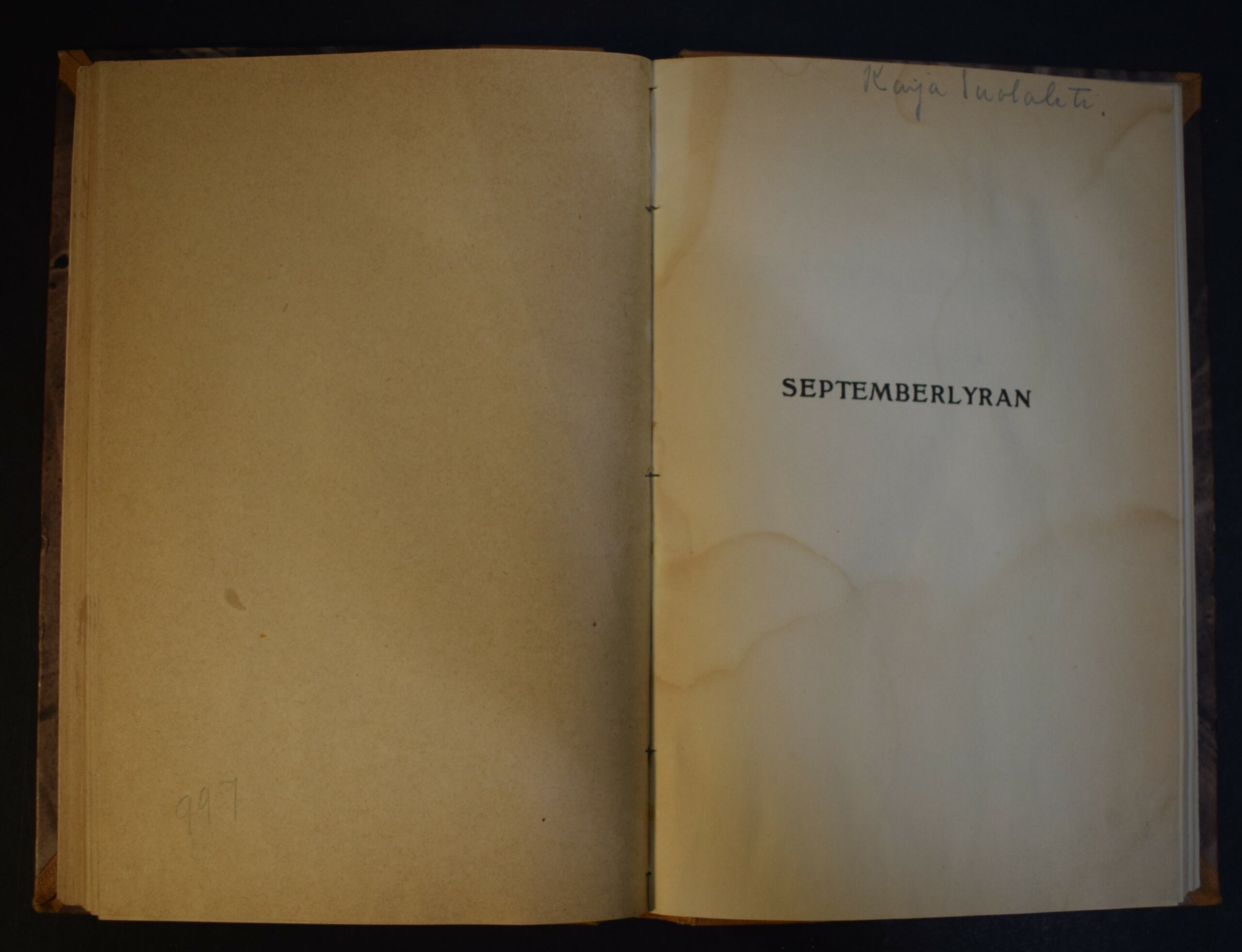 Södergran, Edith: Dikter & Septemberlyran - Image 3