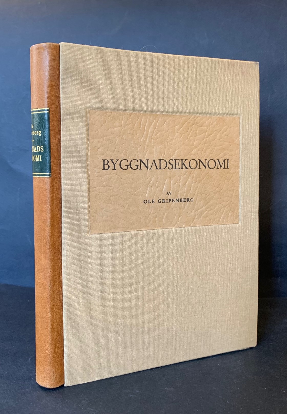 OLE GRIPENBERG Byggnadsekonomi (1948)