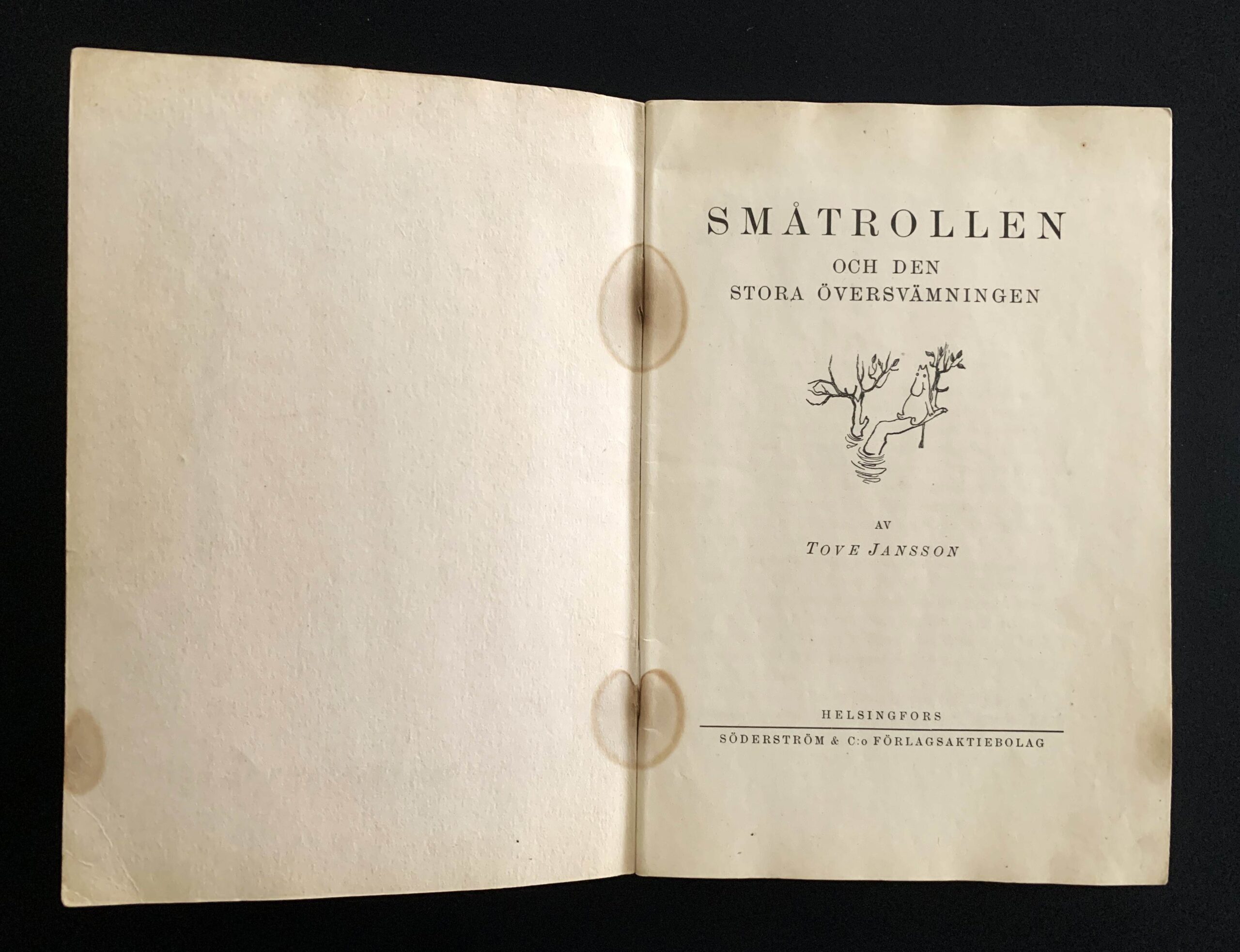 TOVE JANSSON Småtrollen och den stora översvämningen (1st edition)