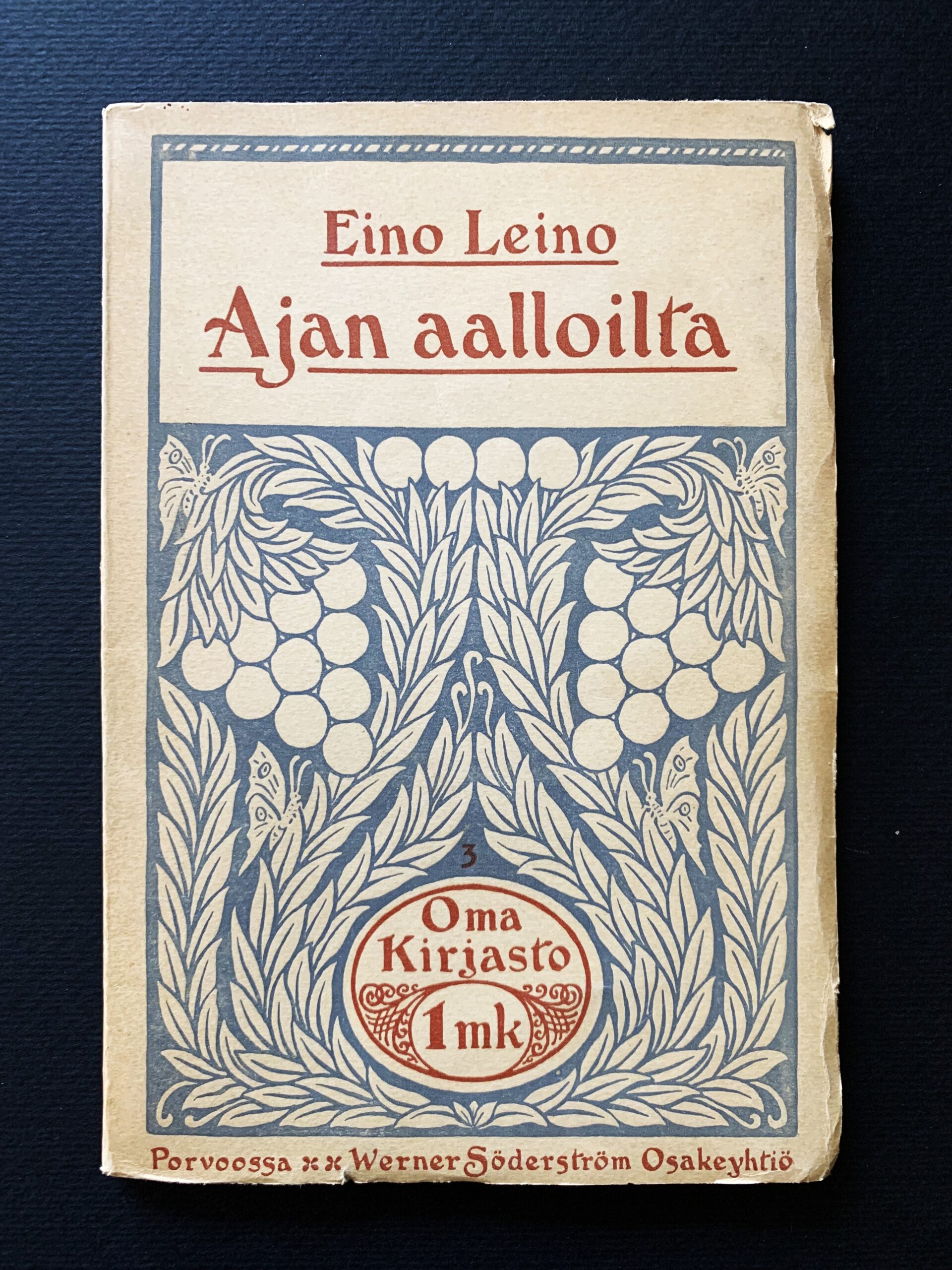 EINO LEINO Ajan aalloilta (1899) (*E. J. Ellilän nimikirjoitus)