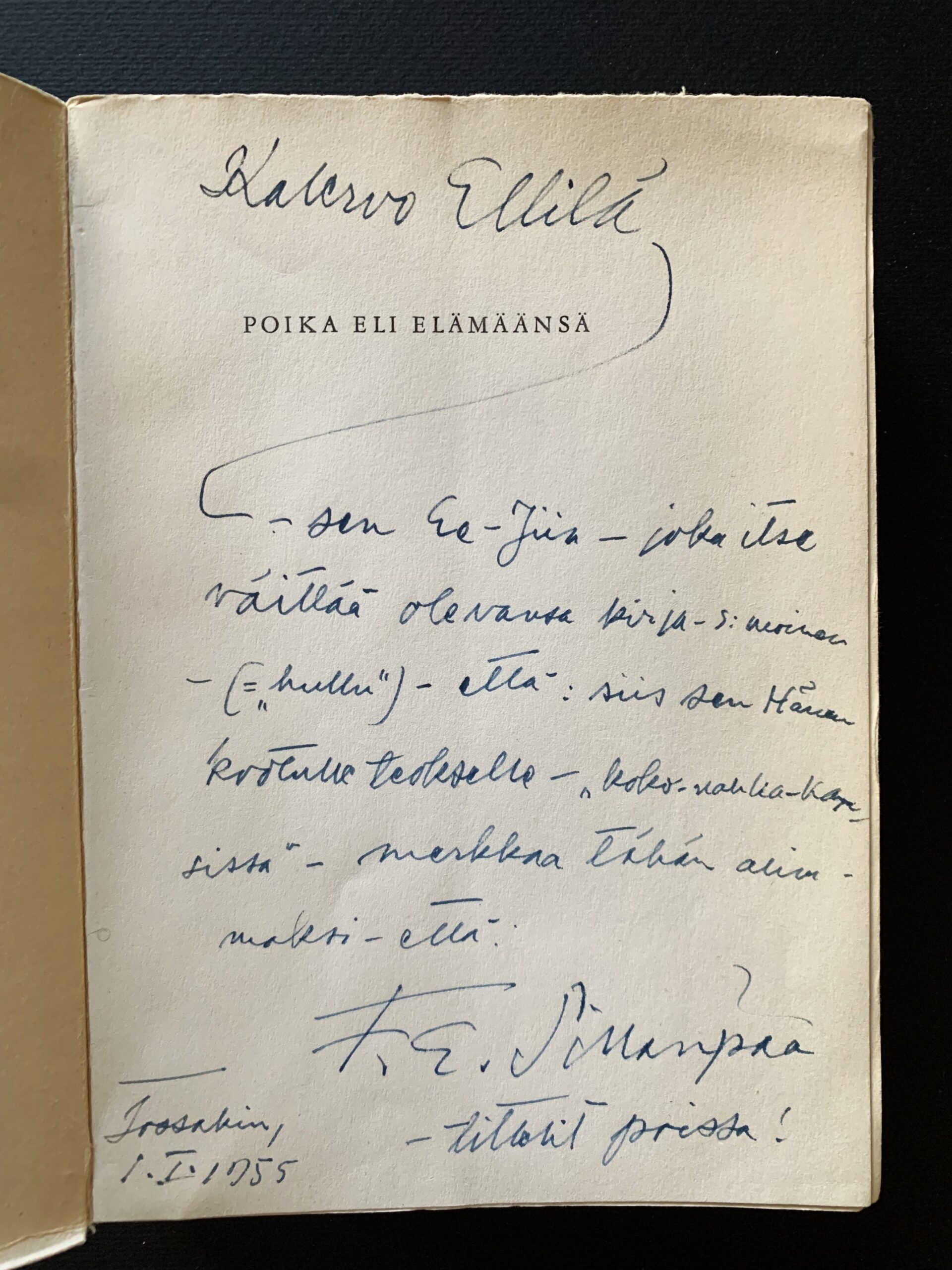 F. E. Sillanpään omiste